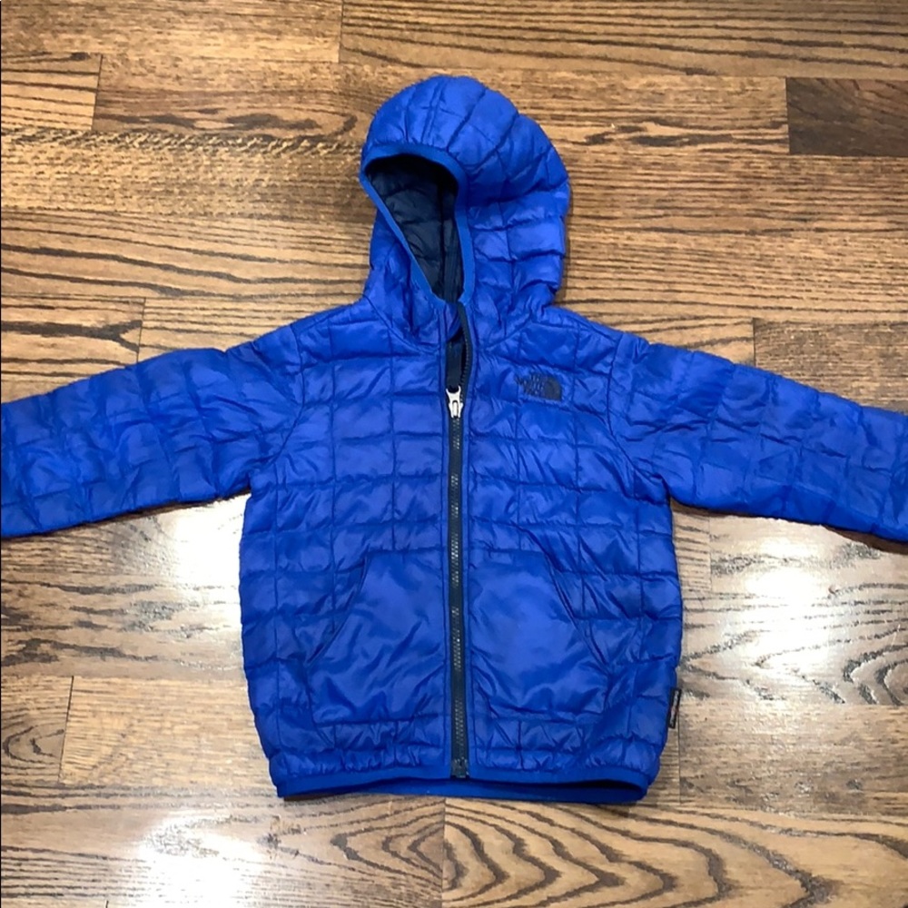 North face blue kids jacket